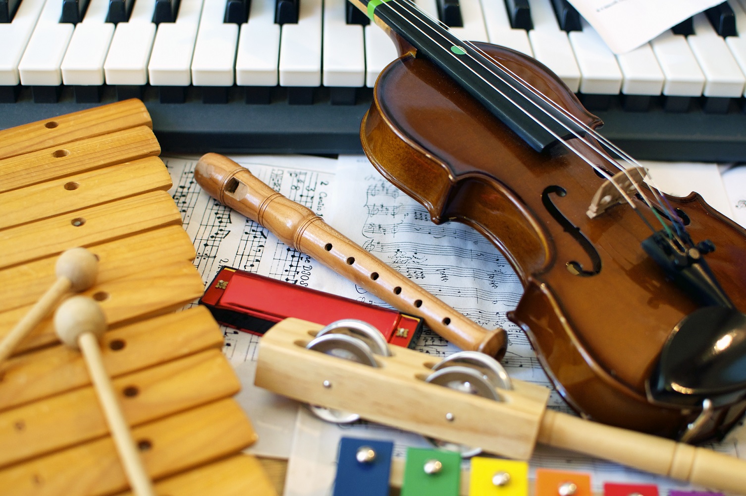 instrumenty, zajęcia muzyczne dla maluchów