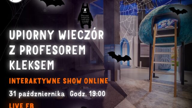 Upiorny wieczór z Profesorem Kleksem – interaktywne show online